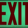 Jessup Glo Brite® UL 924 listed, screen printed/reflective tape Exit sign, 50 Ft viewing distance - Image 2