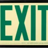 Jessup Glo Brite® UL 924 listed, screen printed/reflective tape Exit sign, 50 Ft viewing distance - Image 3